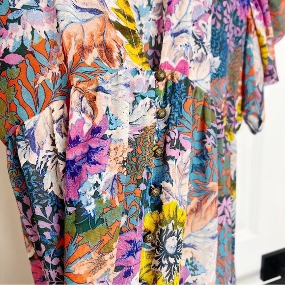 Anthropologie Akemi Kin Valencia Dress Size XS Floral Print - Picture 6 of 7